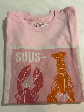 Cold Crush Pink Lobster Graphic Short Sleeve Tee
